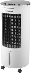 Racitor de aer portabil Hausberg 65-80W rezervor 7.8L 3 viteze oscilatie 60° pachet gheata inclus alb 