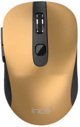 Mouse Inca IWM-233RG 800-1600 dpi Wirless 2.4 GHz USB (Negru/Auriu) 