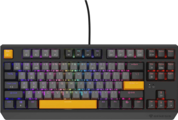 Tastatura Genesis Thor 230 TKL RGB LED USB Anchor Gray Negative 
