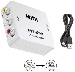 Adaptor convertor video-audio 3x RCA la HDMI 1080P 