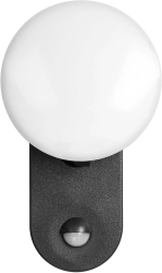 Aplica de gradina ADVITI Riolit AD-OP-6206BLPMR4 15W LED SMD 1100lm IP65 4000K senzor de miscare si crepuscular detectie 140 ° n 