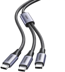 Cablu alimentare si date TypeC la 2xUSB Type-C 100W 1.5m UGREEN 