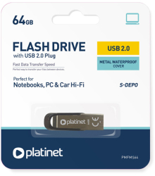 Flash drive usb s-depo 64gb platinet