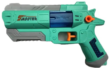 Pistol Manual cu Apa Flippy Jucarie Pistol cu Apa Sigur Pentru Copii Design Nou S-Shooter Atractiv 23 x 14.5 cm Verde 