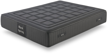 Saltele - Moonia - Arcuri de buzunar - Black Spring Royal 30 cm - 90X200 cm - Fermitate ridicata - Negru 