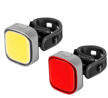 Set iluminat bicicleta fata-spate USB URZ3492 REBEL 