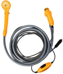 Set pompa de dus portabil cu presiune 2.5L/min si furtun 2m cablu alimentare 5 metri DC 12V pentru camping sau drumetii - Phuture® 