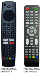 Telecomanda compatibila TV Grundig 43VLX23 ER 9563 563 