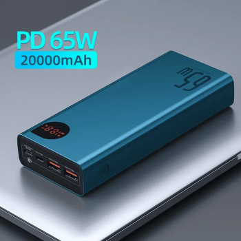 Baseus 65w powerbank 20000mah portable incarcare powerbank 