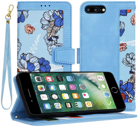 Husa pentru iPhone 7 Plus / iPhone 8 Plus - Techsuit FlipCraft - VibrantA Blue 