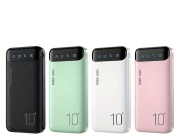 Large capacity portable powerbank usb-charger led display