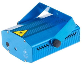 Mini proiector laser cu senzor de sunet SIKS® interior/exterior model puncte albastru 