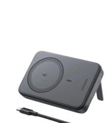 Ugreen 20w magnetic powerbank &ndash kickstand pd wireless fast incarcare pentru itelefon pro max 