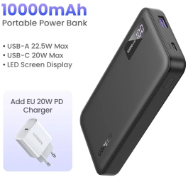 Ugreen 22.5w 10000mah powerbank fast incarcare pentru itelefon and xiaomi - 10000mah eu charger 