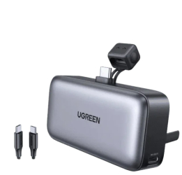 Ugreen powerbank &ndash type-c cablu stand fast incarcare pentru itelefon 