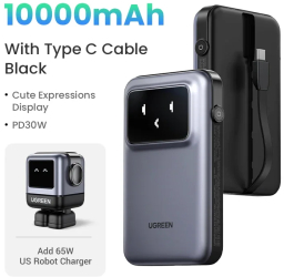 Ugreen powerbank wireless fast incarcare - black us bundle 