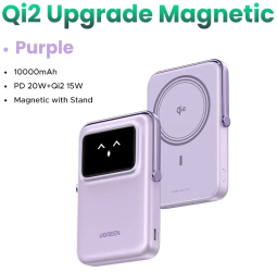 Ugreen uno magnetic wireless fast incarcare powerbank - qi2 15w vt 