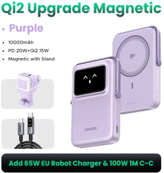Ugreen uno magnetic wireless fast incarcare powerbank - qi2 eu bundle vt 