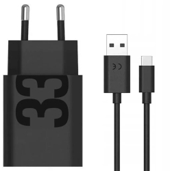 Incarcator retea TurboPower 33W port USB Type-A inclus cablu USB Type-C (1 m) Negru 