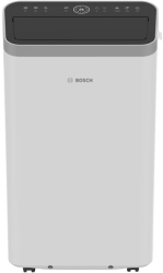 Aparat de aer conditionat mobil Bosch Cool 4000 9000 BTU 35 m2 A Oscilatie automata Temporizator Afisaj LCD Mod nocturn Alb/negru 