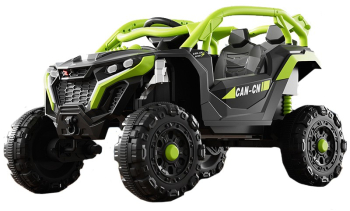Masina Electrica pentru Copii Flippy Tip Buggy/UTV Off-Road Dual Drive Conectare Bluetooth Telecomanda Lumina Intermitenta si Muzica 