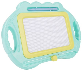 Tabla Magnetica pentru desen Flippy Pix forma dreptunghi dimensiuni 23x17 cm Dezvolta Creativitatea cu picioare suport Albastru 
