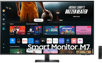 Monitor LED Samsung Smart M7 LS43DM702UUXDU 43 inch UHD VA 4 ms Wi-Fi USB-C HDR 