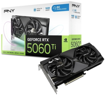 Placa video PNY nVidia GeForce RTX 5060 Ti Dual Fan OC 16GB GDDR7 128 bit 