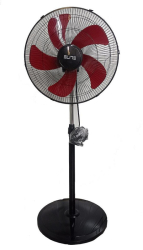 Fan Elite EFS-1302 100W 45 cm 3 viteze 5 palete baza rotunda negru/rosu 