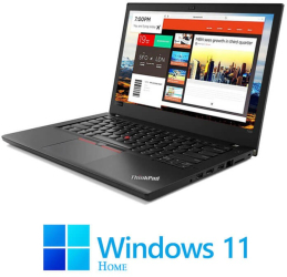 Laptopuri Lenovo T480 Quad Core i5-8350U 16GB DDR4 256GB SSD Win 11 Home 