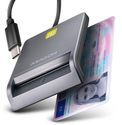 AXAGON Cititor de carduri Smart Card FlatReader CRE-SM3TC USB-C 