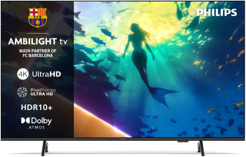 Televizor Philips AMBILIGHT tv LED 55PUS8010 139 cm Smart TV 4K Ultra HD Clasa E (Model 2025) 