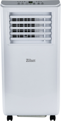 Aer conditionat portabil Zilan ZLN2495 Alb functie de racire dezumidificare si ventilatie Telecomanda 2 trepte de viteza 7000 BTU 