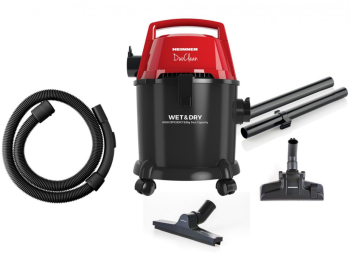 Aspirator multifunctional cu aspirare umeda/uscata HEINNER HVC-MWD1400P-BK 1400W 15L negru/rosu 