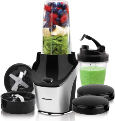 Blender sport Heinner HSB-T1000SS 1000W recipiente Tritan fara BPA 18000RPM argintiu/negru 