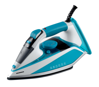 Fier de calcat Heinner EmeraldSteam HSI-2400LGR 2000-2400W talpa cu invelis ceramic oprire automata anti-picurare anti-calcar verde 