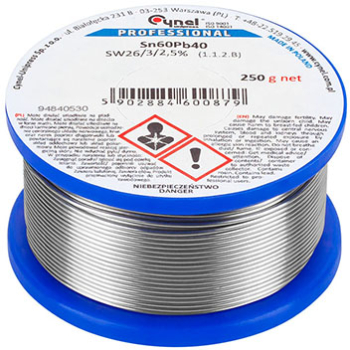 Fludor 0.9mm sn60pb40 rola 250g cynel 