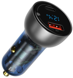Incarcator auto Baseus USB + USB-C 5 A 65 W Multicolor 