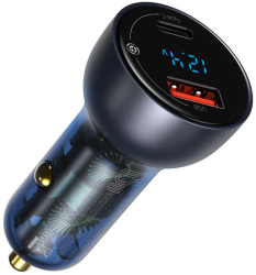 Incarcator Auto Type-C PD65W USB QC4.0 - Baseus CCKX-C0G - Gri 