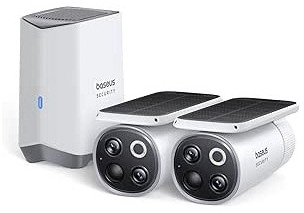 Kit supraveghere video Baseus S1 Pro Wireless 3K IP67 Panou Solar HomeStation H1+2 camere 