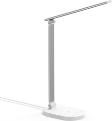 Lampa LED de birou TaoTronics TT-DL1012 lumina veghe control touch 5 moduri 5 niveluri de luminozitate Incarcare USB 12W Alb 