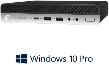Mini PC HP EliteDesk 800 G3 Quad Core i7-6700T 16GB 256GB SSD Win 10 Pro 