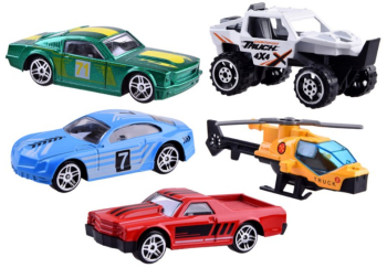 Set de 5 masinute Re-Boosters cu caroserie din metal ZA4703 