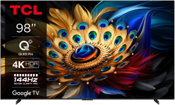 Televizor TCL QLED 98C655 248 cm Smart Google TV 4K Ultra HD 100Hz Clasa G Model 2024 