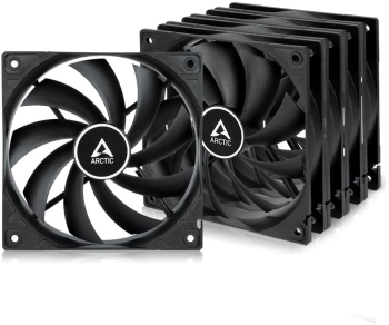 Ventilator Arctic F12 PWM Black Value 5-Pack 