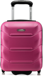 Troler cabina avion Zagatto® Roz Dimensiune troler 40x30x20 cm Marime XS Troler mic Bagaj mana Compatibil Wizz Air Maner telesco 