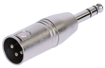 Adaptor audio Xlr - Jack 6.35 Stereo Metal 