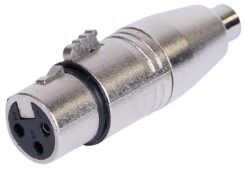 Adaptor audio XLR TRS - RCA TS constructie metalica. 