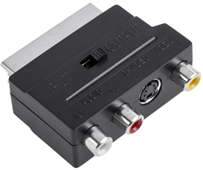 Adaptor EUROSCART RCA + SVHS - 3 x tata 
