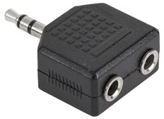 Adaptor Jack 3.5 mm 2x3.5 mm stereo 